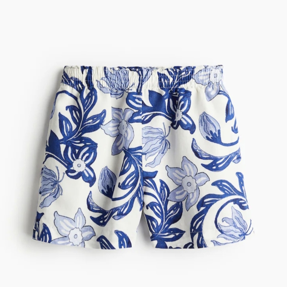 Floral Blue Women's Shorts